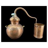 HANDMADE HAMMERED SOLID COPPER ALEMBIC STILL