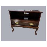 CHERRY FINISH 1 DRAWER TV STAND