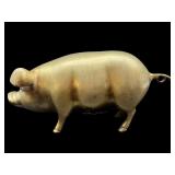 SOLID BRASS PIG PIGGY BANK