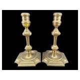 2 CHELSEA HOUSE BRASS CANDLEHOLDERS