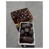 LARGE LOT OF BROWN CLOROX BOTTLES