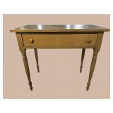 PAINTED 1 DRAWER TURNED LEG STAND