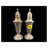 PR OF STERLING WEIGHTED SALT AND PEPPER SHAKERS