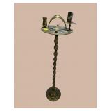 BRASS BARLEY TWIST SMOKING STAND
