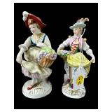 PR OF SMALL PORCELAIN FIGURINES AS IS