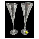ORREFORS SWEDEN CRYSTAL CHAMPAGNE FLUTE