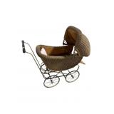 WICKER DOLL CARRIAGE