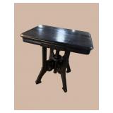 EBONIZED WALNUT VICTORIAN TABLE