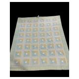 MACHINE STITCHED PASTEL QUILT