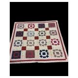MACHINE STITCHED PATCHWORK SUMMER QUILT