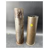 2 BRASS SHELL CASINGS