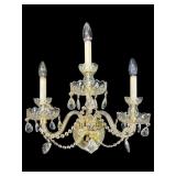 CRYSTAL 3 LIGHT PRISM SCONCE