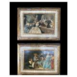 PR OF ITALIAN FLORENTINE WOOD PLAQUES
