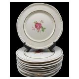 SET OF 10 CASTLETON DOLLY MADISON DINNER PLATES