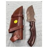 DAMASCUS TACTICAL KNIFE WITH SHEATH