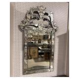 EXTRA LARGE ETCHED VENETIAN MIRROR