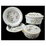 4 PC LOT ROYAL WORCESTER STRAWBERRY FAIR CHINA