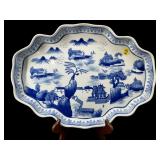 BOMBAY ORIENTAL PORCELAIN BLUE AND WHITE SERVING