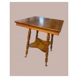 OVERSIZED OAK SQUARE CENTER TABLE