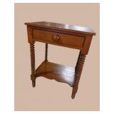 WALNUT 1 DRAWER WORKSTAND