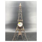 METAL EIFFEL TOWER CLOCK