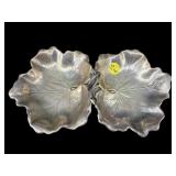 STERLING SILVER REED & BARTON 2 PART LEAF DISH