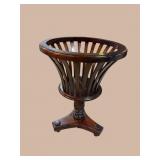 SOLID MAHOGANY RETICULATED PLANT STAND