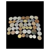 LOT OF 45 FOREIGN COINS
