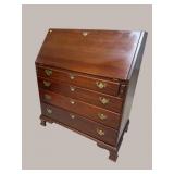 CRAFTIQUE SOLID MAHOGANY SLANT FRONT DESK