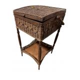 WICKER SEWING STAND