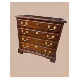 HENKEL HARRIS SOLID MAHOGANY 4 DRAWER CHEST