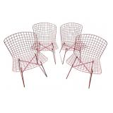 4 WIRE MID CENTURY CHAIRS