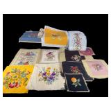 LOT OF HAND STITCHED NEEDLEPOINTS CROSS STITCH