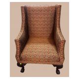 OLDER CHIPPENDALE HIGHBACK ARM CHAIR