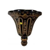 LARGE CERAMIC ORIENTAL ACCENT WALL HANGING URN