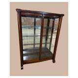 EMPIRE MAHOGANY 2 DOOR CHINA CLOSET