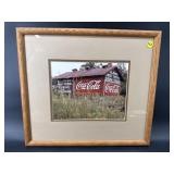COCA COLA ADVERTISING PHOTO OF OLD TOBACCO BARN