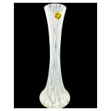 LARGE HAND BLOWN ART GLASS SPLATTER VASE