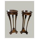 2 ITALIAN CARVED TORCHIERE PEDESTALS