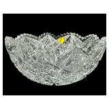 ANTIQUE ABP CUT CRYSTAL BOWL