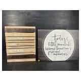 2 DECORATIVE WALL SIGNS