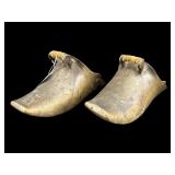 PR OF ANTIQUE BRASS STIRRUPS