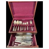 59 PC OF ROGERS BROS. SILVERPLATE FLATWARE