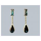 PR OF PLATINUM NATURAL INDICOLITE TOURMALINE &