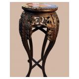 ANTIQUE CHINESE ROUND TALL TABORET
