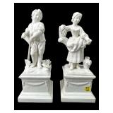 2 MOTTAHEDEH BISQUE SEASONS FIGURINES