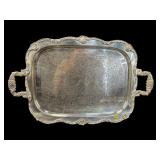 ORNATE SILVERPLATE SERVING TRAY