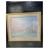 CLAUDE MONET EXPRESSIONIST LANDSCAPE PRINT