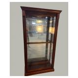 PULASKI CHERRY ETCHED GLASS CURIO