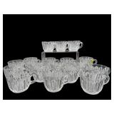 18 CUT CRYSTAL PUNCH CUPS